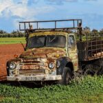 old and scrap truck